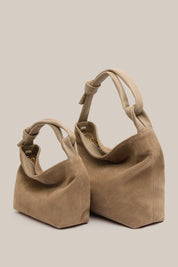 Jess Mini Suede Pouch Brown