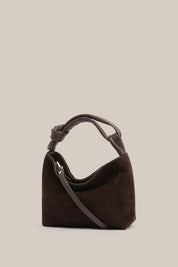 Jess Mini Suede Pouch Dark Chocolate