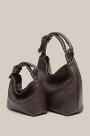 Jess Mini Leather Pouch Dark Chocolate