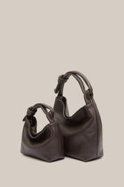 Jess Mini Leather Pouch Dark Chocolate