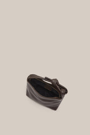 Jess Mini Leather Pouch Dark Chocolate