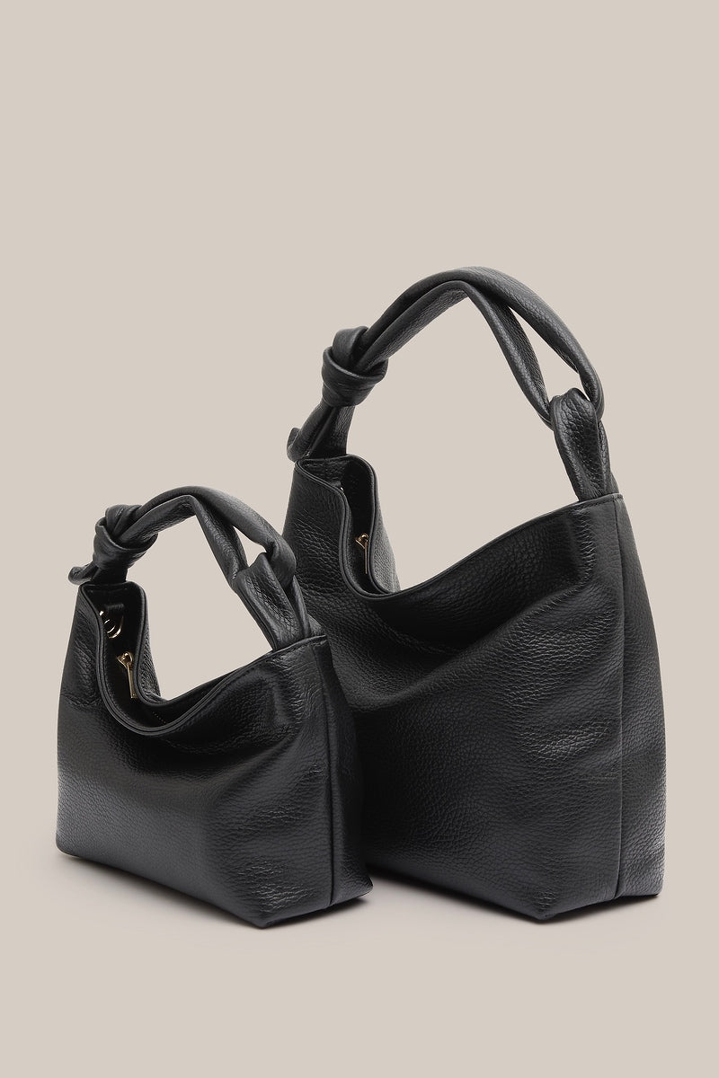 Jess Mini Leather Pouch Black