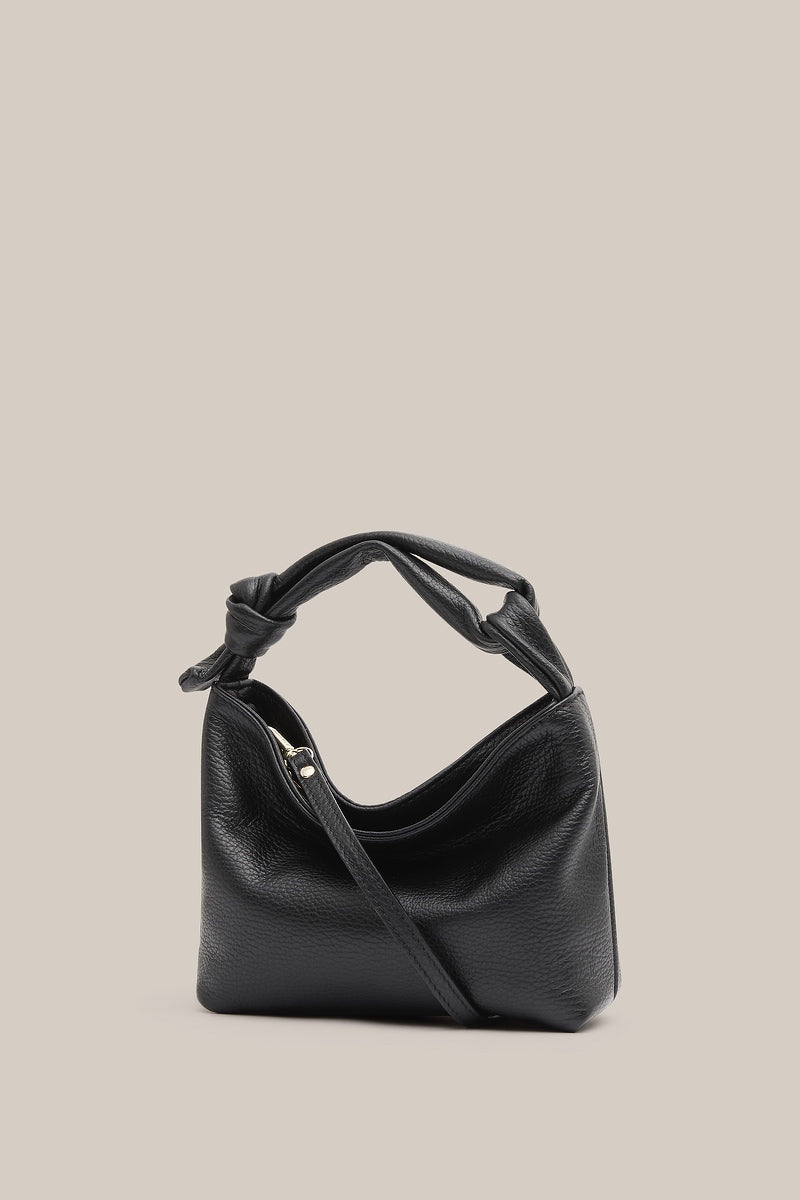 Jess Mini Leather Pouch Black