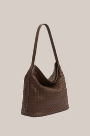 Bianca Woven Hobo Chocolate