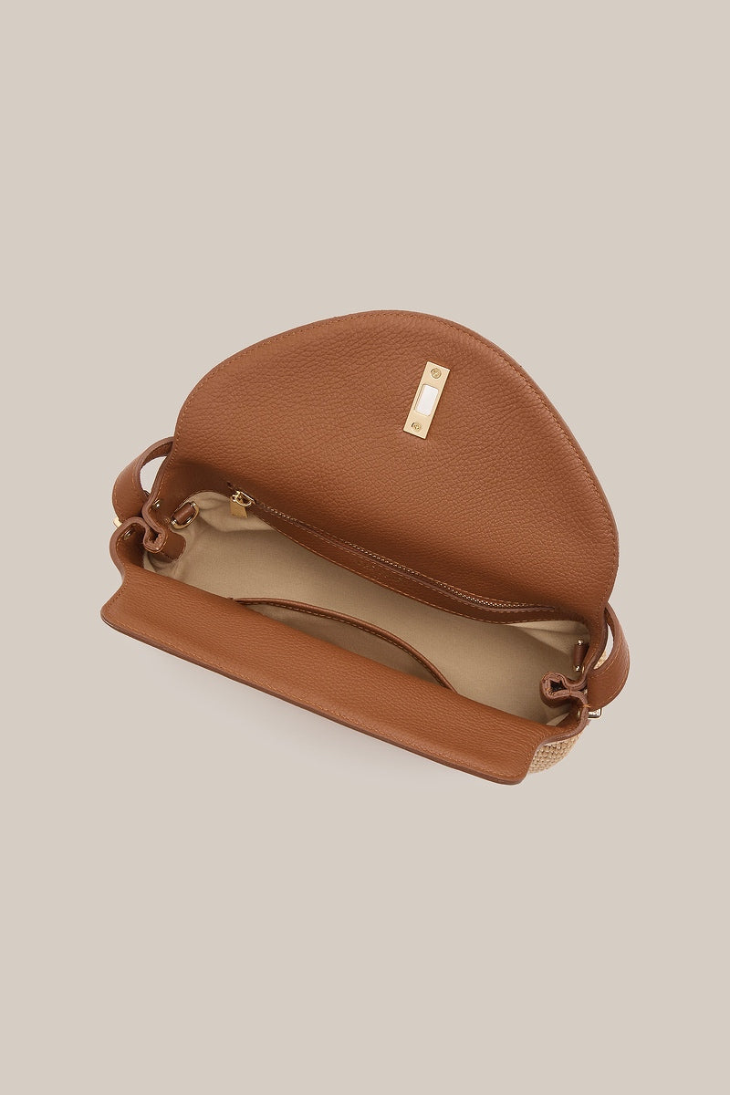 Sloane Resort Top Handle Crossbody Tan