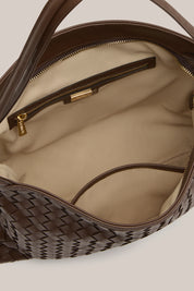 Woven Bella Convertible Backpack Chocolate