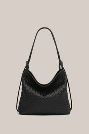 Woven Bella Convertible Backpack Black
