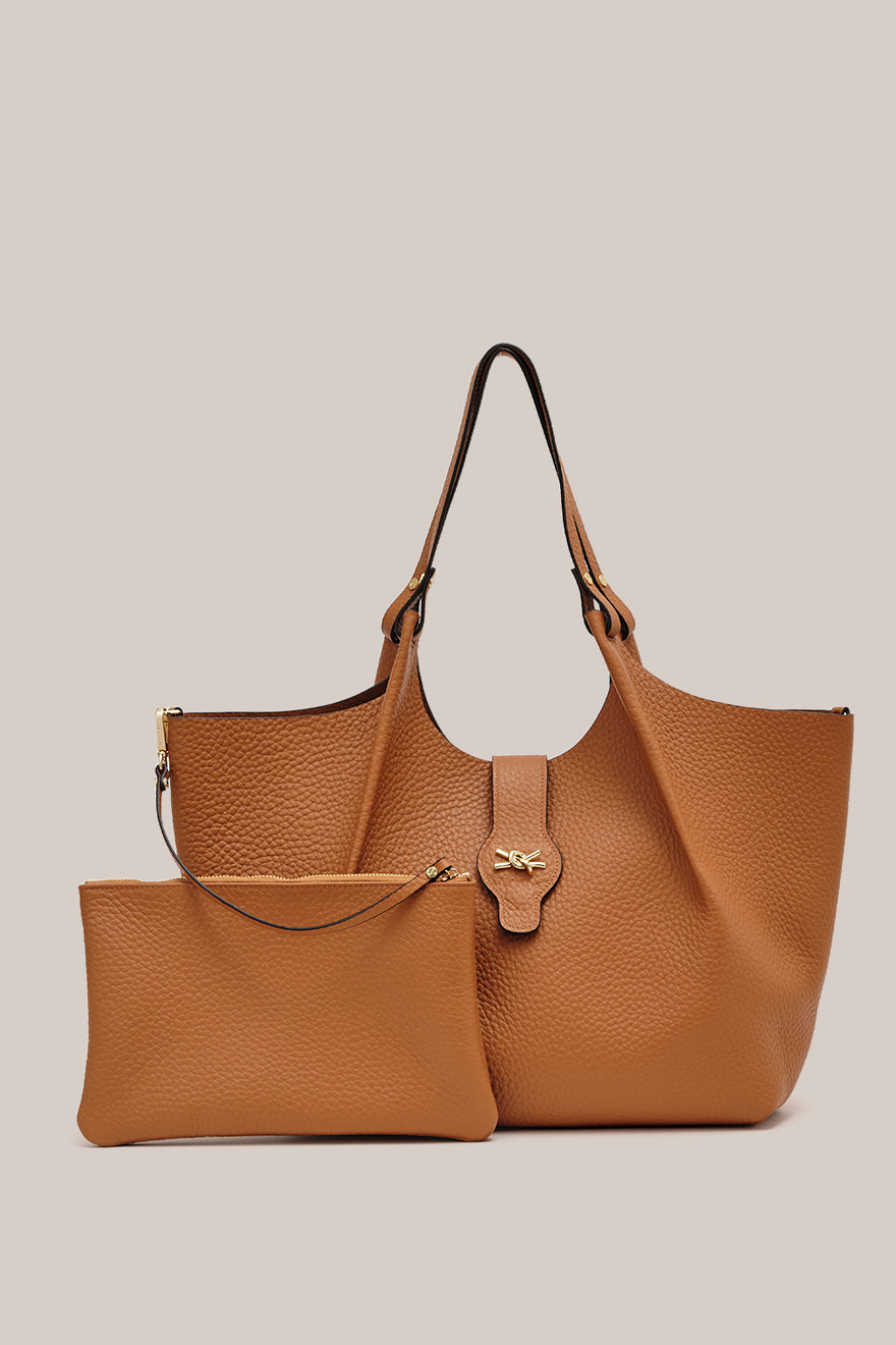 Grace Large Tan East West Tote