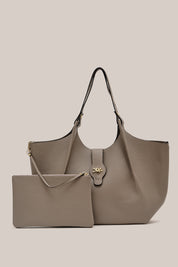 Grace Large Taupe East West Tote