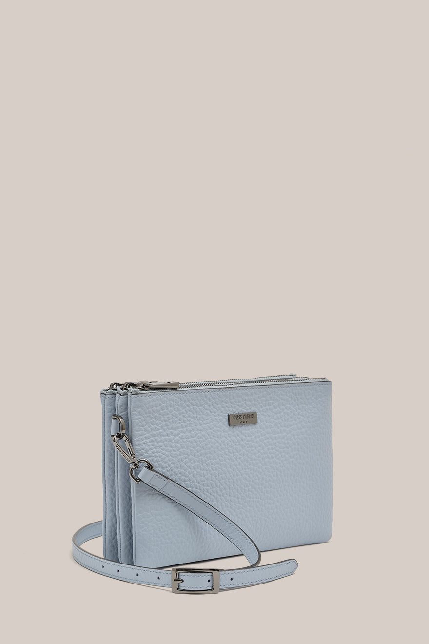 Tessa Baby Blue Trio Crossbody