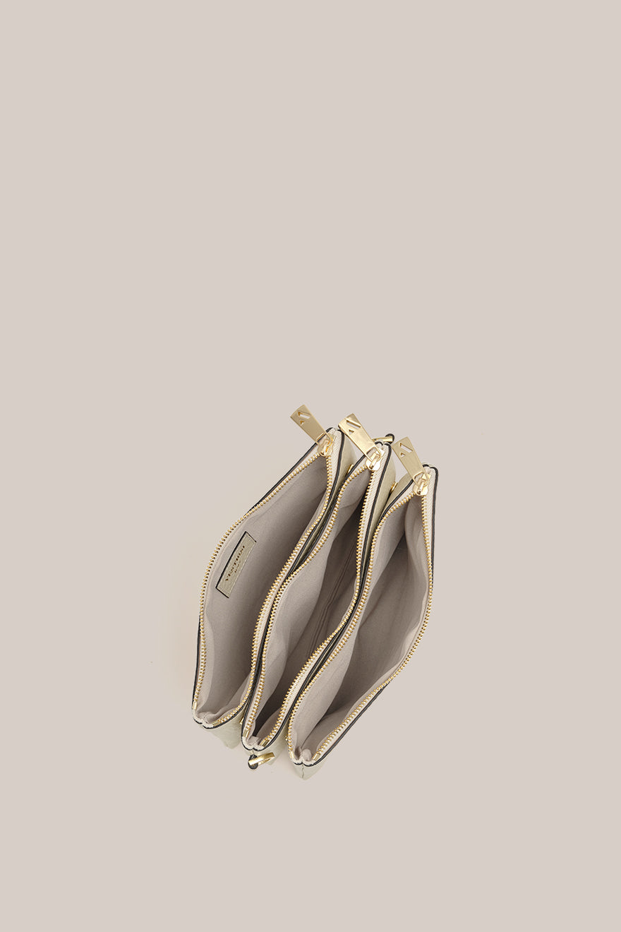 Tessa Cream Trio Crossbody