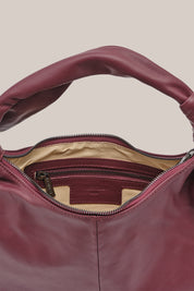 Allegra Bordeaux Knot Crescent