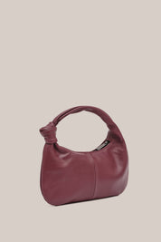 Allegra Mini Bordeaux Knot Crescent