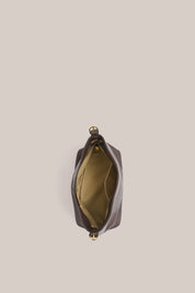 Eden Dark Chocolate Leather Shoulder Bag