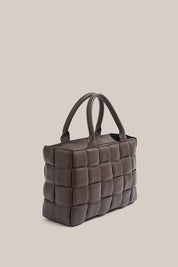 Margot XL Dark Chocolate Woven Tote