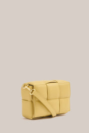 Margot Buttermilk Leather Woven Bag