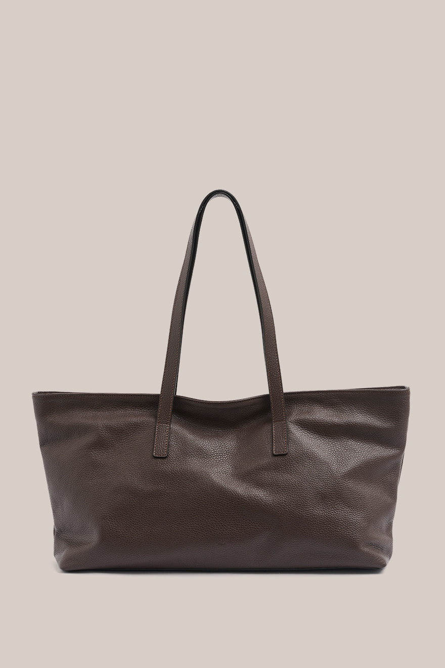 VESTIRSIItalyMiaEastWestToteDarkChocolateBrownItalianpebbledleatherworkbag1.jpg