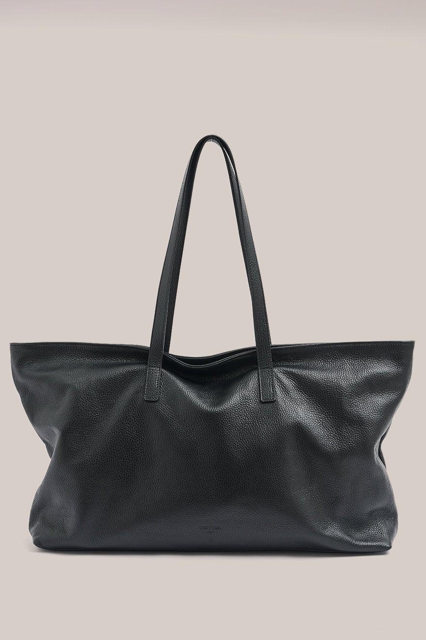 VESTIRSIItalyMiaXLEastWestToteBlackItalianpebbledleatherworkbag1.jpg