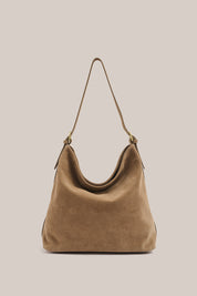 Savannah Brown Suede Hobo Bag