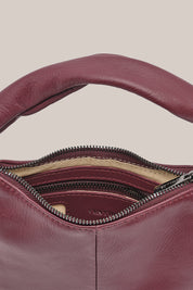 Allegra Mini Bordeaux Knot Crescent
