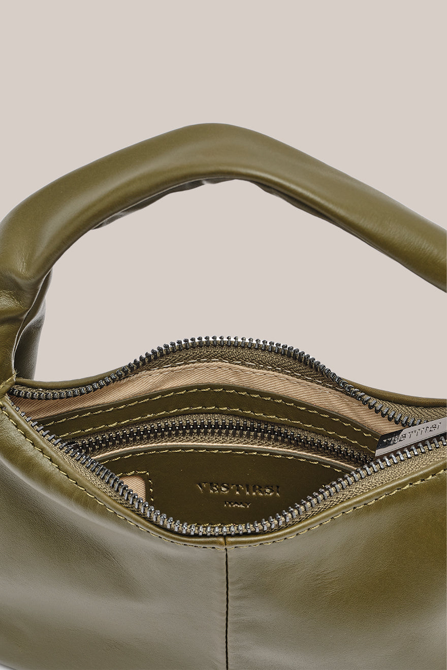 Allegra Mini Khaki Knot Crescent