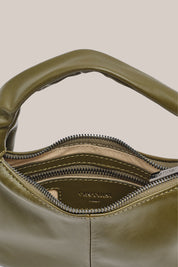 Allegra Mini Khaki Knot Crescent