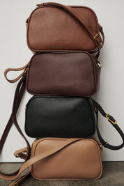 Vera Black Camera Crossbody Bag