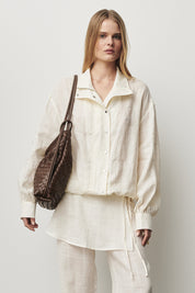 Woven Bella Convertible Backpack Chocolate