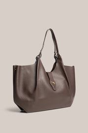 Grace Large Dark Chocolate East West Tote