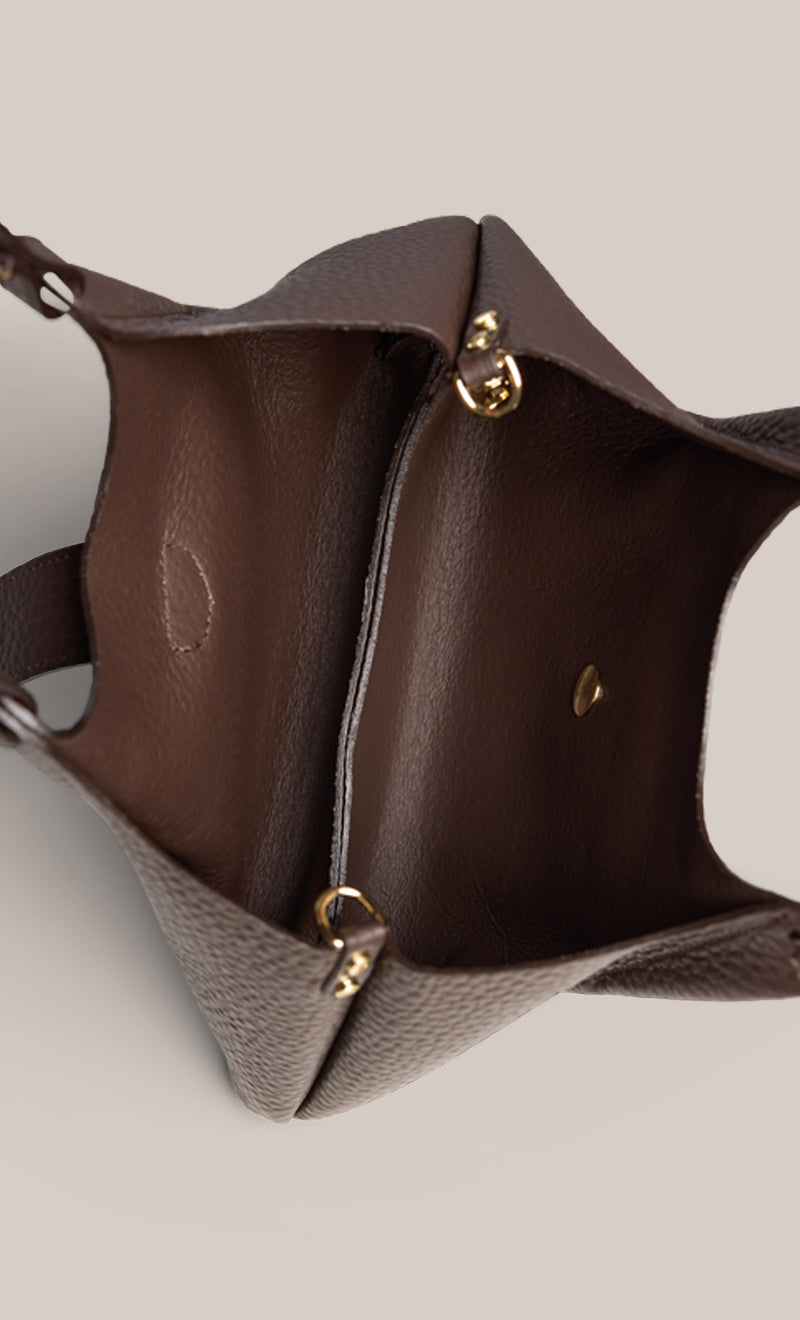 Grace Small Dark Chocolate East West Tote