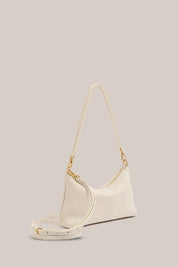 Pre Order: Ashley Ivory Leather Crossbody Bag
