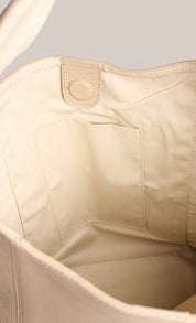 Scarlett 2.0 Beige Leather Hobo
