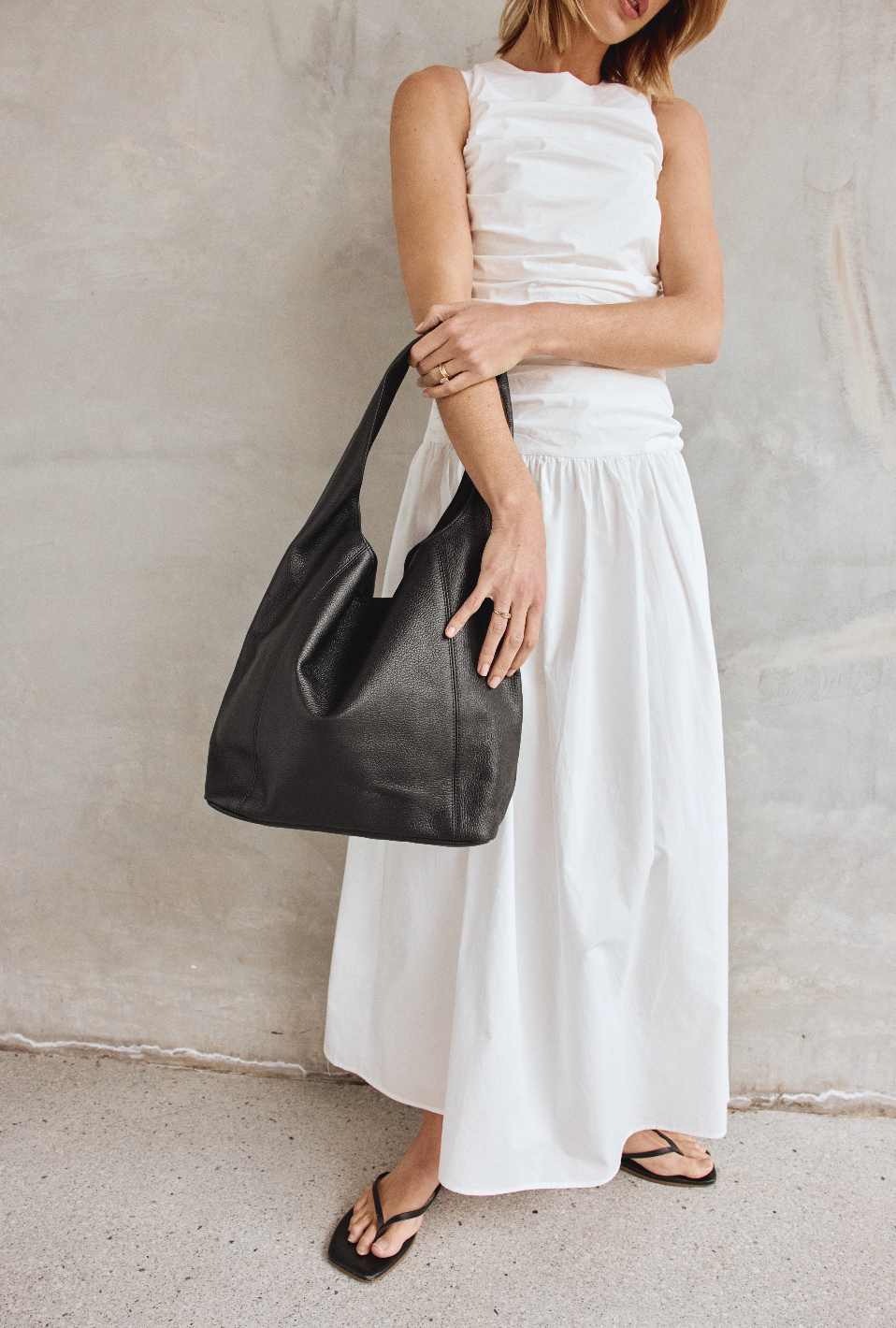 Scarlett 2.0 Black Leather Hobo