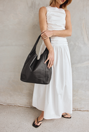 Scarlett 2.0 Black Leather Hobo