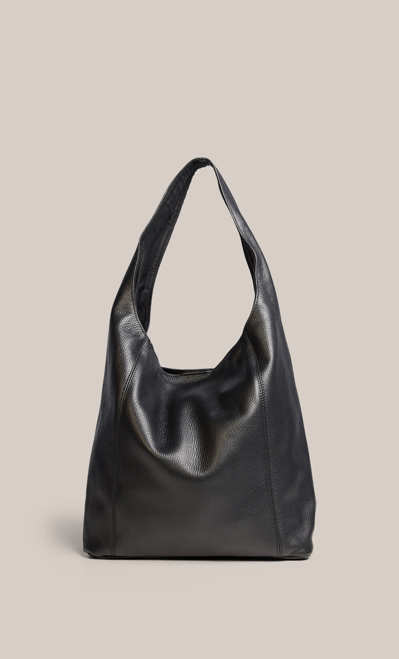 Scarlett 2.0 Black Leather Hobo