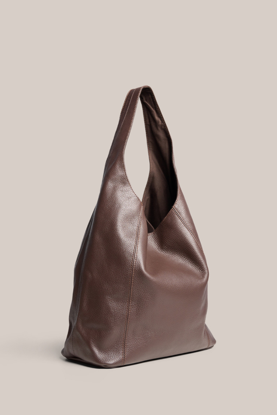 Scarlett 2.0 Dark Chocolate Leather Hobo