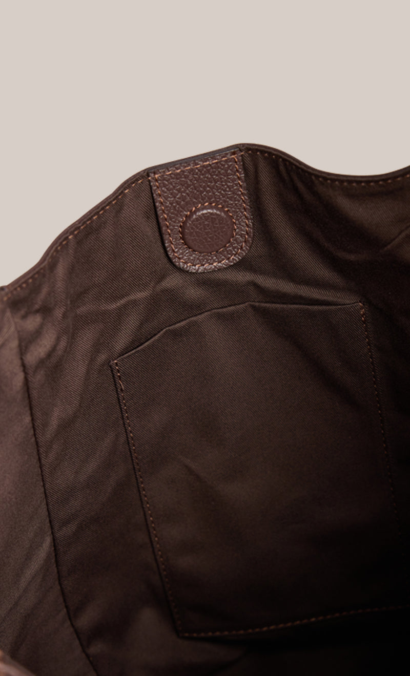 Scarlett 2.0 Dark Chocolate Leather Hobo