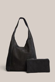 Sienna 2.0 Black Suede Hobo