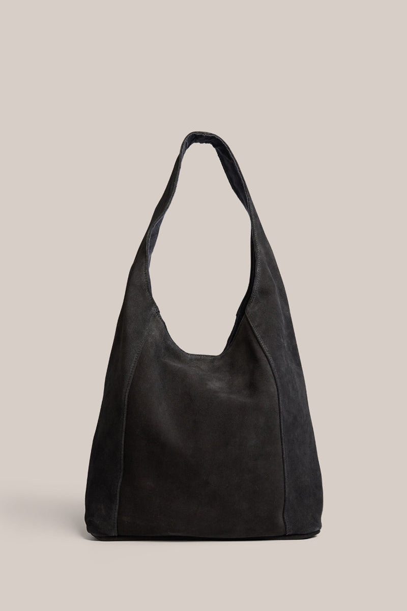 Sienna 2.0 Black Suede Hobo