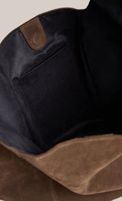 Sienna 2.0 Dark Chocolate Suede Hobo