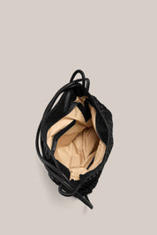 Woven Bella Black 2-in-1 Convertible Backpack Tote