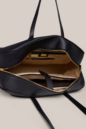 Vera Black Large Bowler Bag