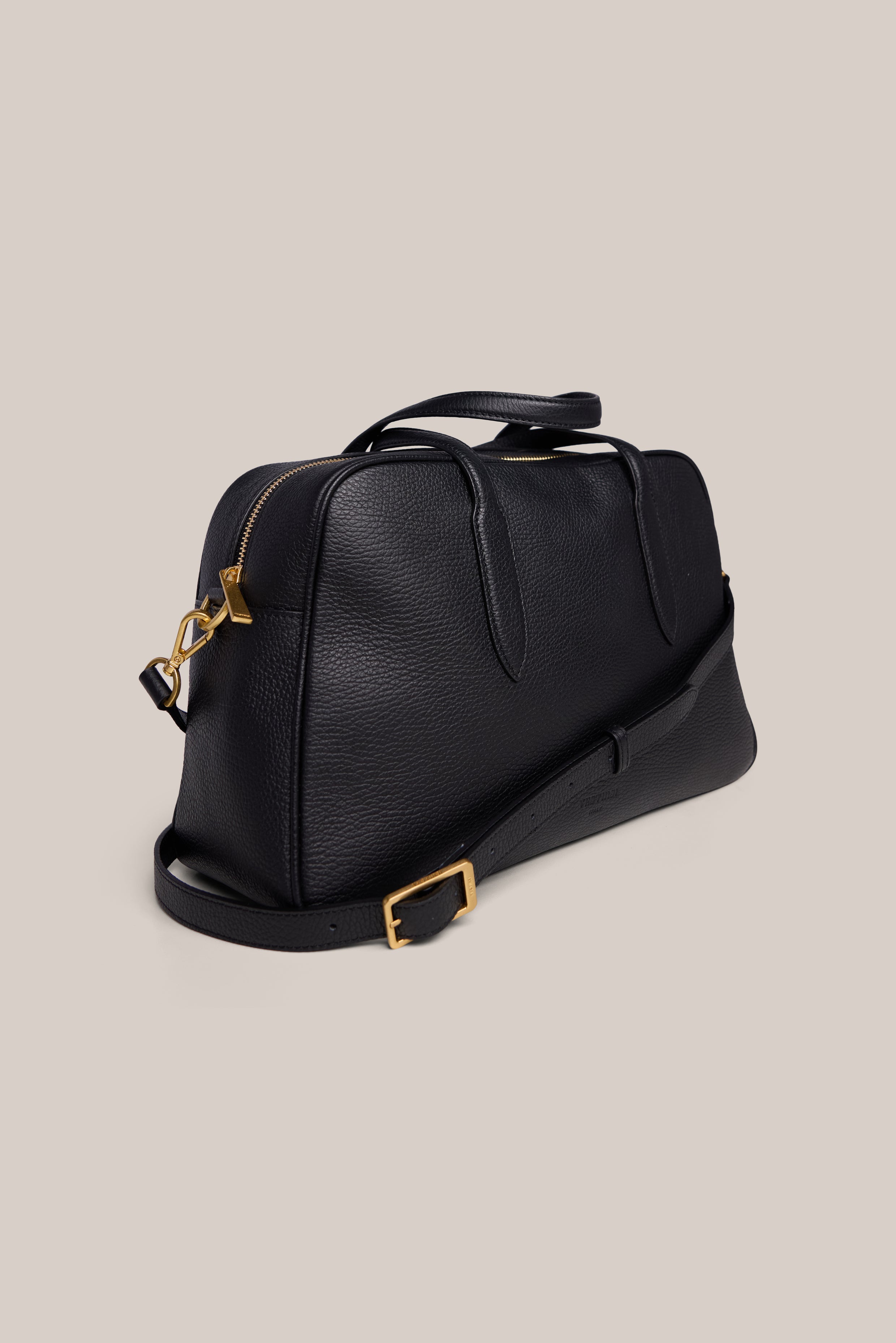 Vera Black Medium Bowler Bag