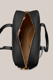 Vera Black Medium Bowler Bag