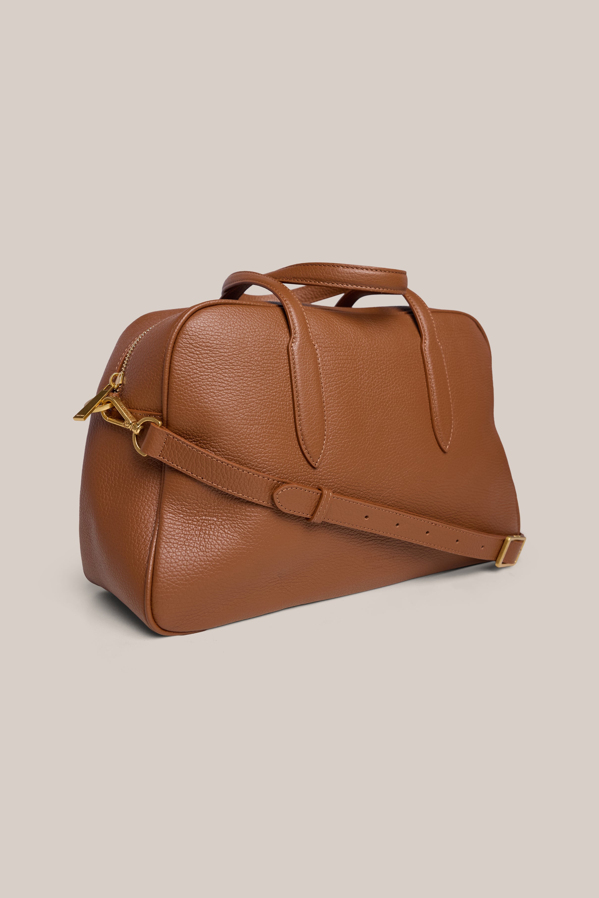 Vera Cognac Medium Bowler Bag