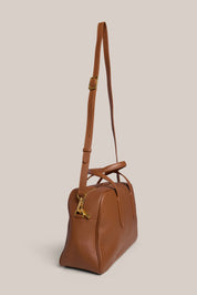Vera Cognac Medium Bowler Bag