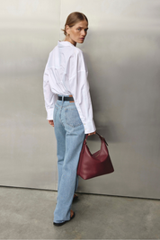 Harper Bordeaux Leather Hobo